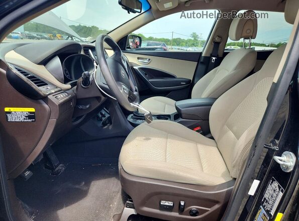5XYZUDLB5JG542383 2018 HYUNDAI SANTA Black Vista interior delantera