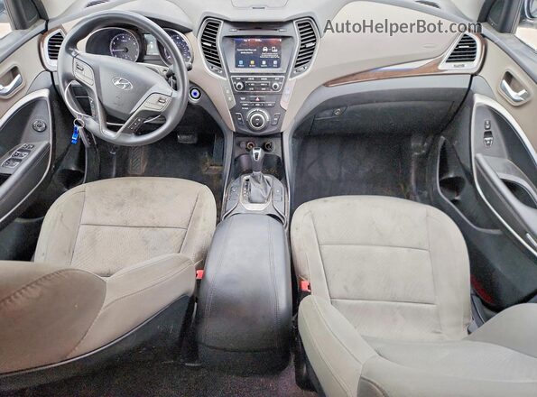 5XYZUDLB5JG555375 2018 HYUNDAI SANTA White Առջևի վահանակի տեսք