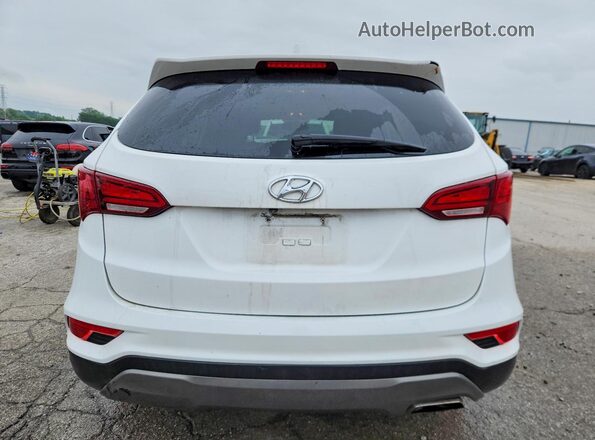 5XYZUDLB5JG555375 2018 HYUNDAI SANTA White Հետևի տեսք