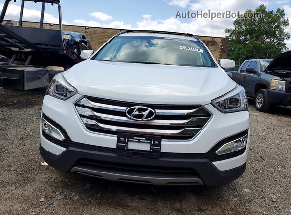 5XYZUDLB6GG325143 2016 HYUNDAI SANTA White Вид спереду