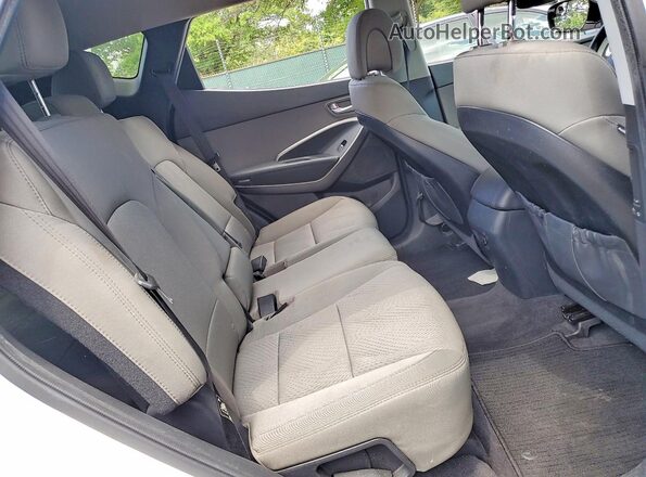 5XYZUDLB6GG325143 2016 HYUNDAI SANTA White Вид задніх сидінь