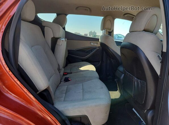 5XYZUDLB6GG372527 2016 HYUNDAI SANTA Orange Vista de los asientos traseros