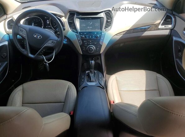 5XYZUDLB6HG466764 2017 HYUNDAI SANTA Black წინა პანელის ხედი