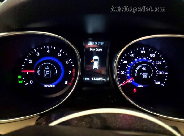 5XYZUDLB7GG335261 2016 HYUNDAI SANTA Unknown - Not Ok For Inv. Սարքավորումների վահանակի տեսք