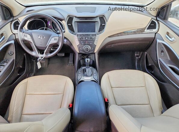 5XYZUDLB7HG480107 2017 HYUNDAI SANTA White Առջևի վահանակի տեսք