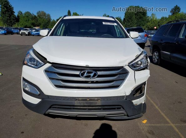 5XYZUDLB8GG370777 2016 HYUNDAI SANTA White Front view