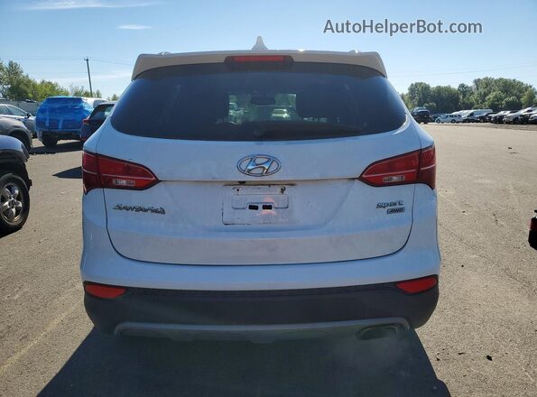 5XYZUDLB8GG370777 2016 HYUNDAI SANTA White Rear view