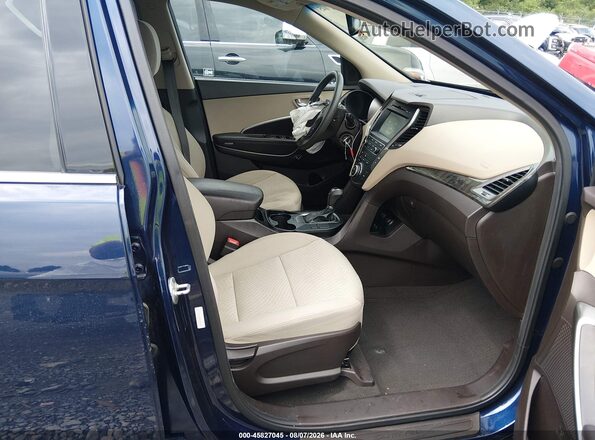 5XYZUDLB8HG402435 2017 HYUNDAI SANTA FE SPORT Blue Front interior view
