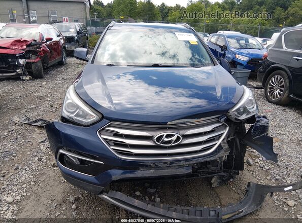 5XYZUDLB8HG402435 2017 HYUNDAI SANTA FE SPORT Blue Instrument cluster view