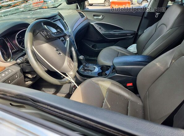 5XYZUDLB8JG529580 2018 HYUNDAI SANTA Silver Widok wnętrza z przodu