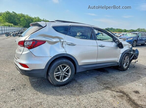 5XYZUDLB8JG529580 2018 HYUNDAI SANTA Silver Tył prawy