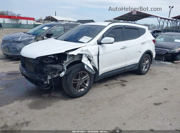 5XYZUDLB9HG430891 2017 HYUNDAI SANTA FE SPORT White Առջևի ձախ երեք քառորդ տեսարան