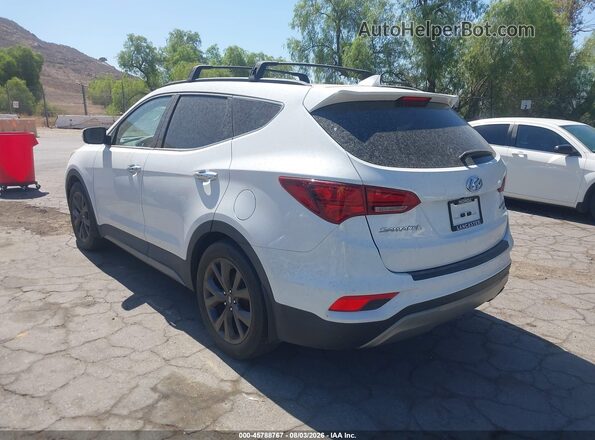 5XYZW4LA2HG458808 2017 HYUNDAI SANTA FE SPORT Белый Задняя левая четверть