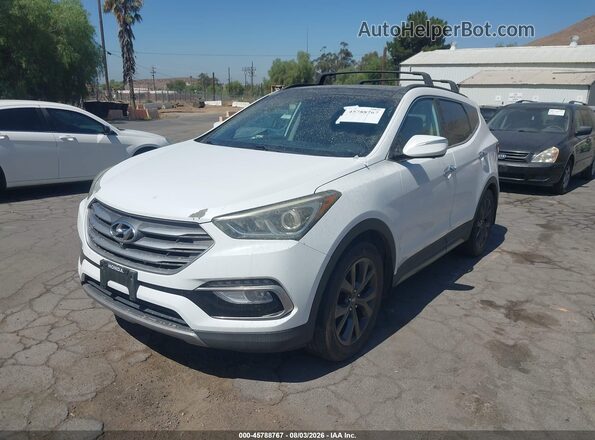 5XYZW4LA2HG458808 2017 HYUNDAI SANTA FE SPORT Белый Передняя левая четверть