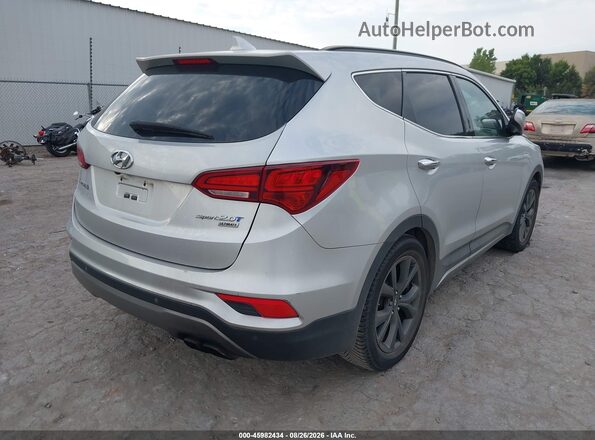 5XYZW4LA3HG447459 2017 HYUNDAI SANTA FE SPORT Silver Trasero derecho