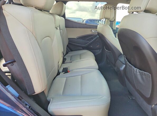 5XYZW4LA3HG492952 2017 HYUNDAI SANTA Blue Rear interior view