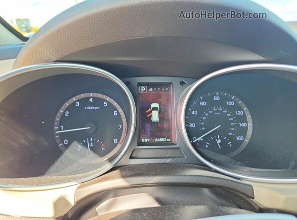 5XYZW4LA3HG492952 2017 HYUNDAI SANTA Blue Instrument cluster view
