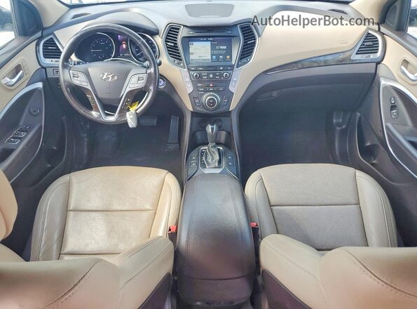 5XYZW4LA8HG486015 2017 HYUNDAI SANTA White Առջևի վահանակի տեսք