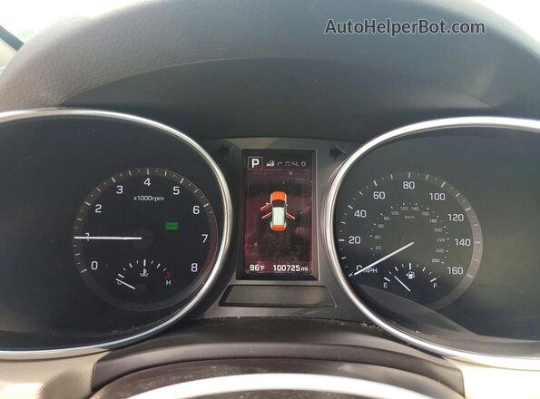 5XYZW4LA8HG486015 2017 HYUNDAI SANTA White Սարքավորումների վահանակի տեսք