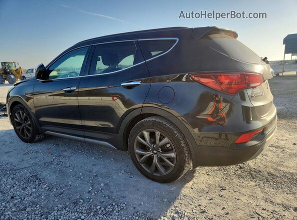 5XYZW4LAXHG502280 2017 HYUNDAI SANTA Black Trasero izquierdo