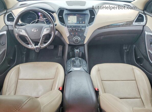 5XYZWDLA0HG461562 2017 HYUNDAI SANTA White წინა პანელის ხედი