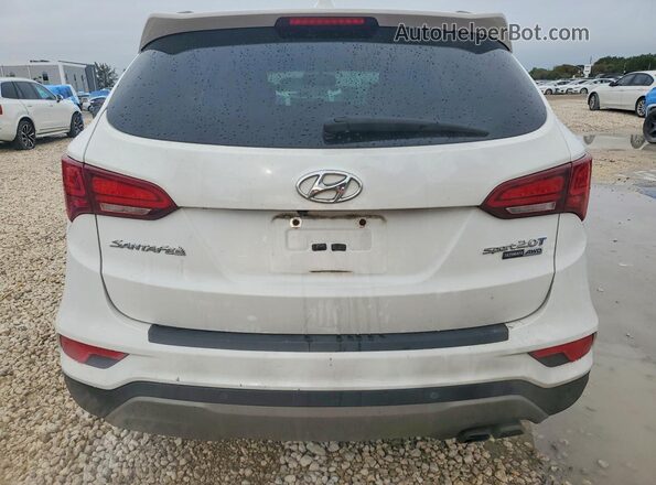 5XYZWDLA0HG461562 2017 HYUNDAI SANTA White უკანა ხედი