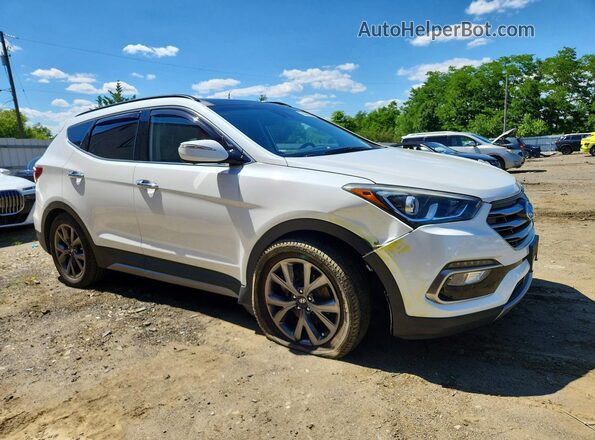 5XYZWDLA0HG474098 2017 HYUNDAI SANTA Белый Передняя правая четверть