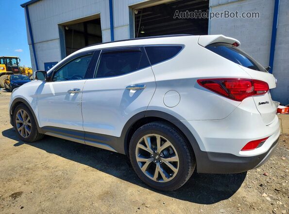 5XYZWDLA0HG474098 2017 HYUNDAI SANTA Белый Задняя левая четверть