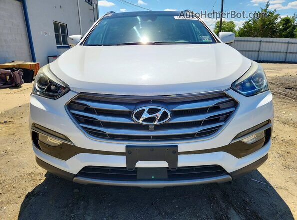 5XYZWDLA0HG474098 2017 HYUNDAI SANTA Белый Вид спереди