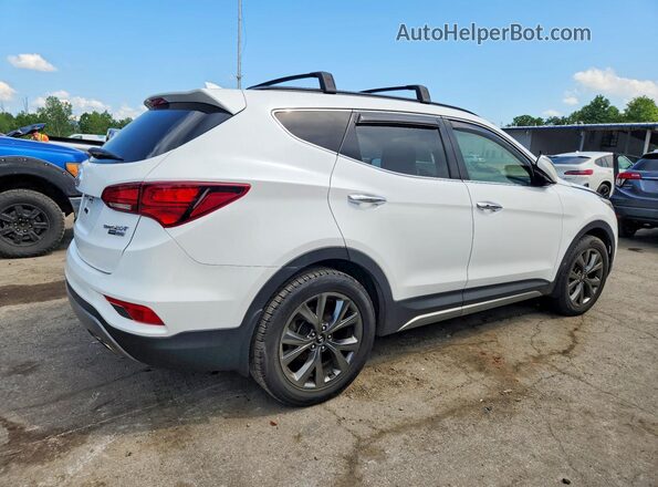 5XYZWDLA1JG511973 2018 HYUNDAI SANTA Белый Задняя правая четверть