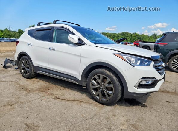 5XYZWDLA1JG511973 2018 HYUNDAI SANTA Белый Передняя правая четверть