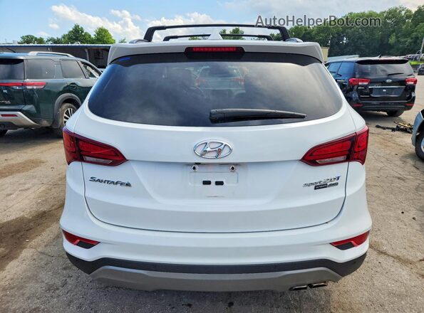 5XYZWDLA1JG511973 2018 HYUNDAI SANTA Белый Вид сзади