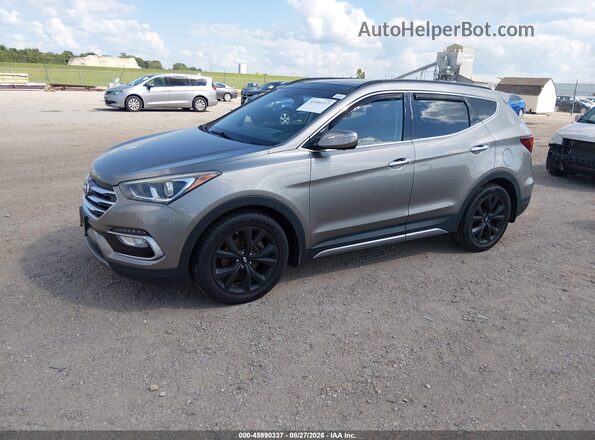 5XYZWDLA3HG498301 2017 HYUNDAI SANTA FE SPORT Gray წინა მარცხენა ხედი სამი მეოთხედიდან