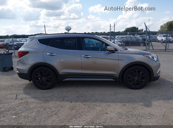 5XYZWDLA3HG498301 2017 HYUNDAI SANTA FE SPORT Gray უკანა სალონის ხედი
