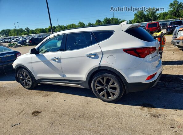 5XYZWDLA3JG565825 2018 HYUNDAI SANTA Белый Задняя левая четверть
