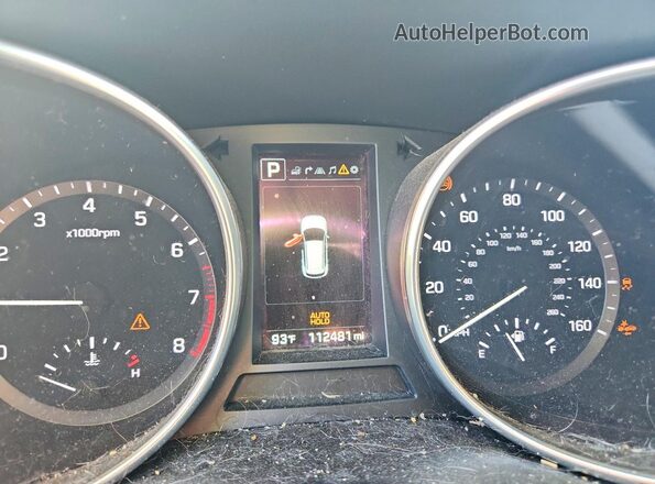 5XYZWDLA3JG565825 2018 HYUNDAI SANTA Белый Вид щитка приборов