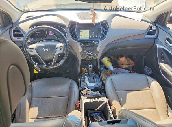 5XYZWDLA3JG565825 2018 HYUNDAI SANTA Белый Вид панели приборов