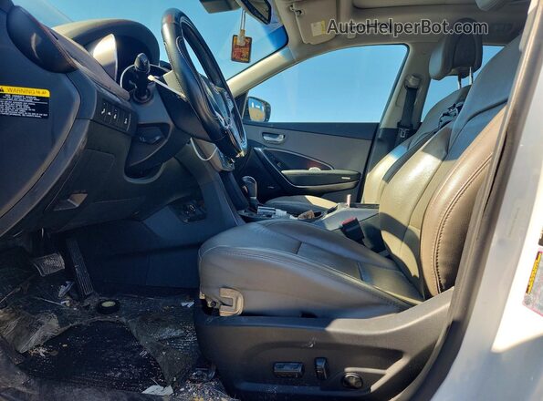 5XYZWDLA3JG565825 2018 HYUNDAI SANTA Белый Вид салона спереди