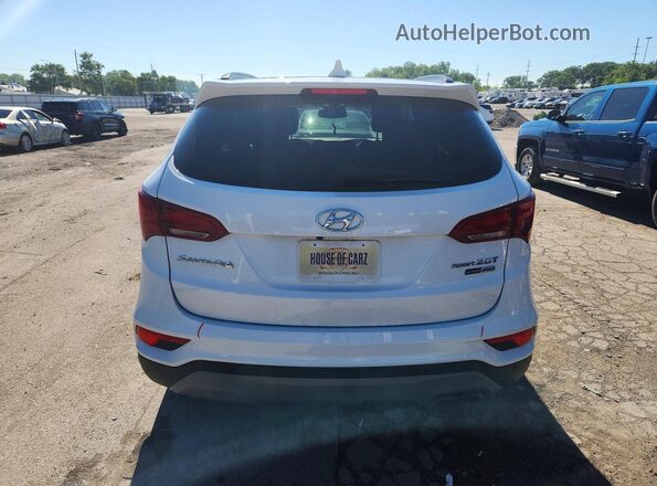 5XYZWDLA3JG565825 2018 HYUNDAI SANTA Белый Вид сзади