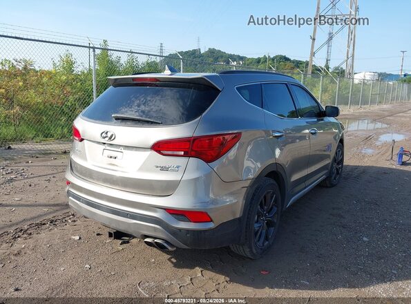 5XYZWDLA4HG424126 2017 HYUNDAI SANTA FE SPORT Silver Rear right