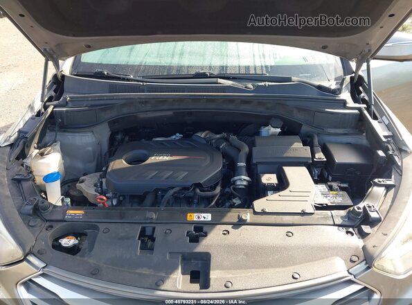 5XYZWDLA4HG424126 2017 HYUNDAI SANTA FE SPORT Silver Rear view
