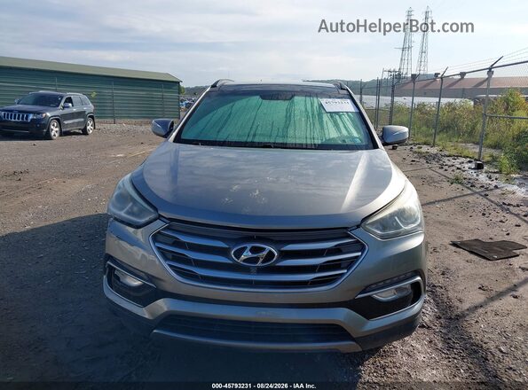 5XYZWDLA4HG424126 2017 HYUNDAI SANTA FE SPORT Silver Instrument cluster view