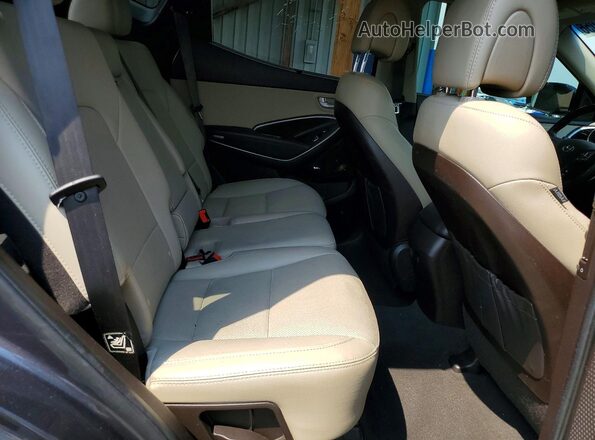 5XYZWDLA4HG501707 2017 HYUNDAI SANTA Gray Widok wnętrza z tyłu