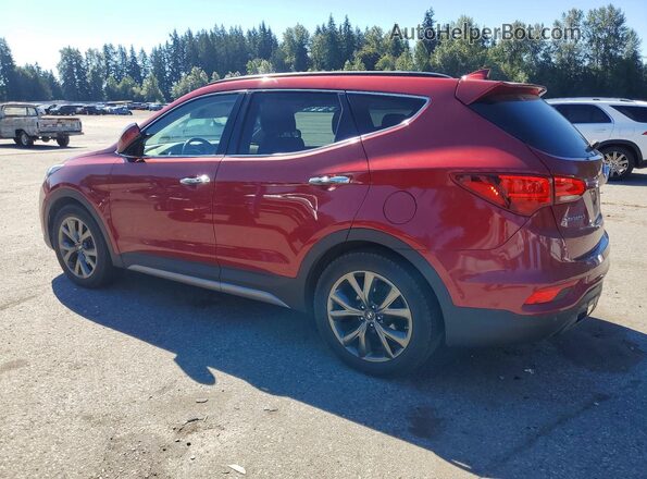 5XYZWDLA4JG519338 2018 HYUNDAI SANTA Red Задня ліва чверть