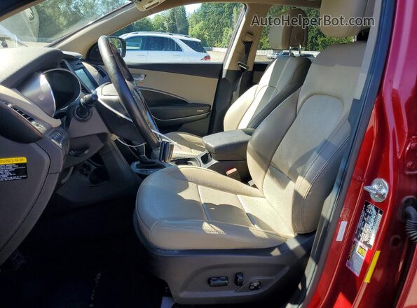 5XYZWDLA4JG519338 2018 HYUNDAI SANTA Red Вид салону спереду