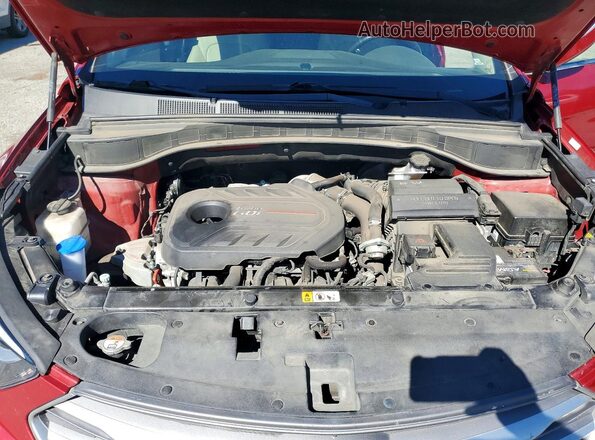 5XYZWDLA4JG519338 2018 HYUNDAI SANTA Red Вид підкапотного простору