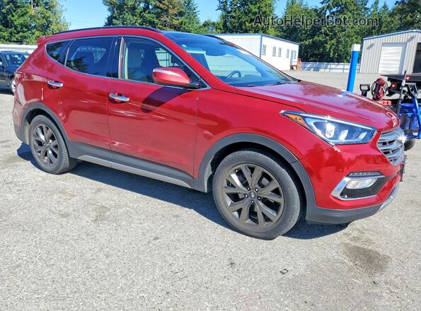 5XYZWDLA4JG519338 2018 HYUNDAI SANTA Red Передня права чверть