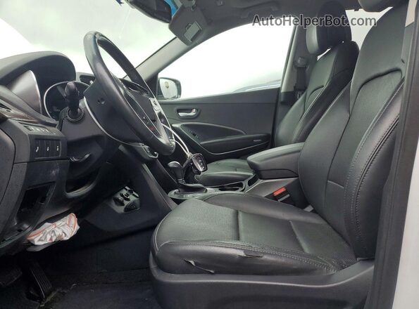 5XYZWDLA7HG478407 2017 HYUNDAI SANTA White Widok wnętrza z przodu