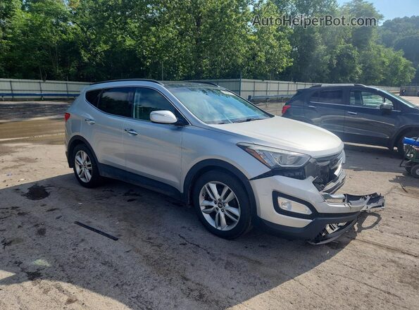5XYZWDLA8GG345931 2016 HYUNDAI SANTA Silver Przód prawy