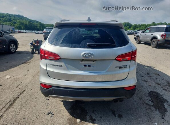 5XYZWDLA8GG345931 2016 HYUNDAI SANTA Silver Widok z tyłu